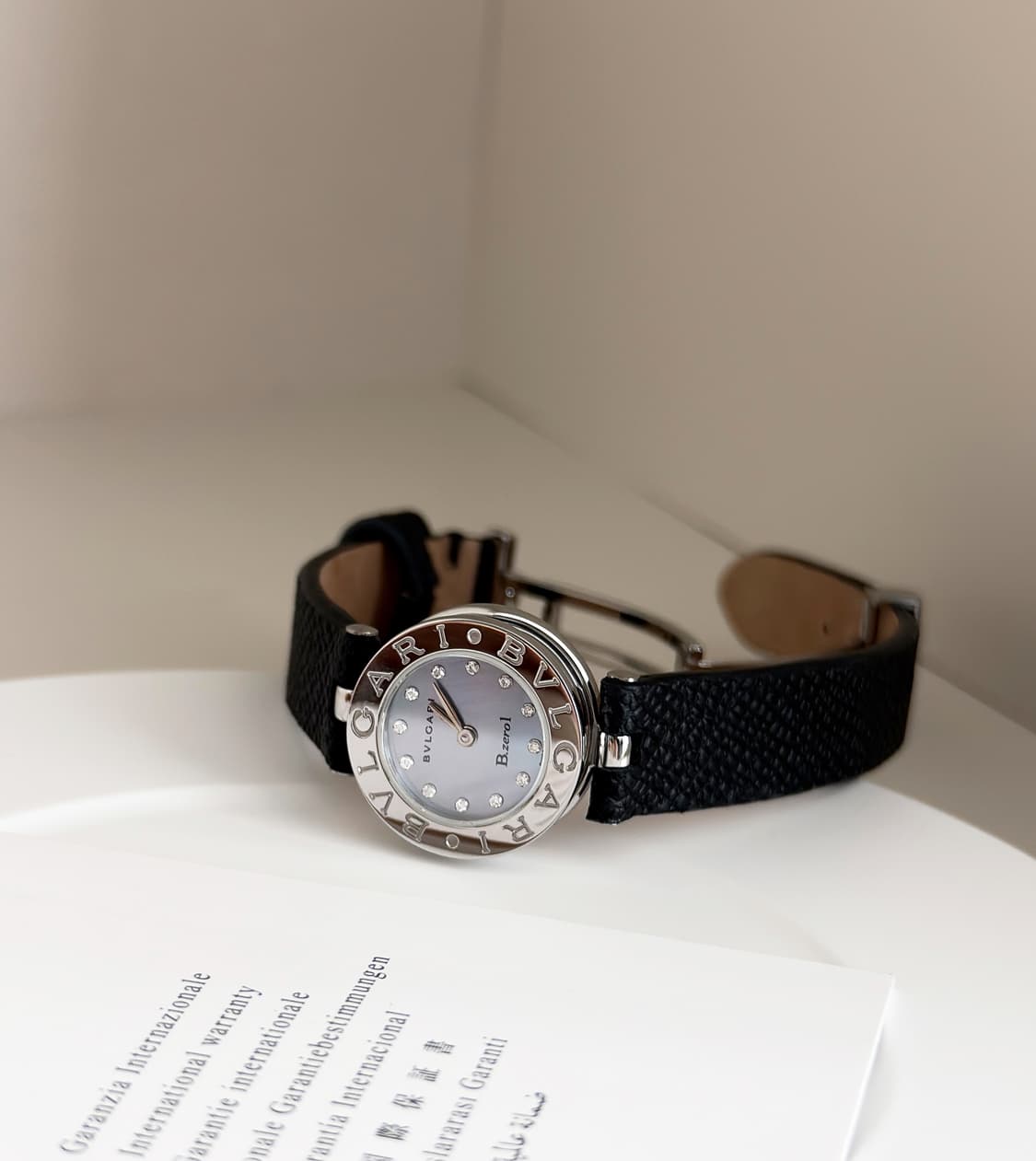 불가리 비제로원 12p 다이아 블루쉘 시계 상품이미지3
