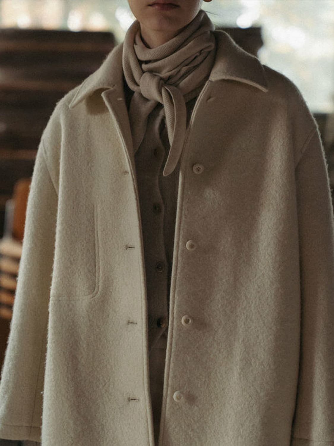 낫띵리튼 부클 알파카 코트자켓 상품이미지2