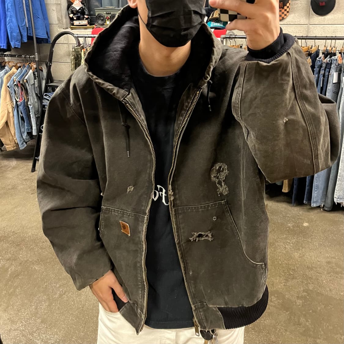 Carhartt J130 액티브 후드 자켓 (110) 상품이미지5