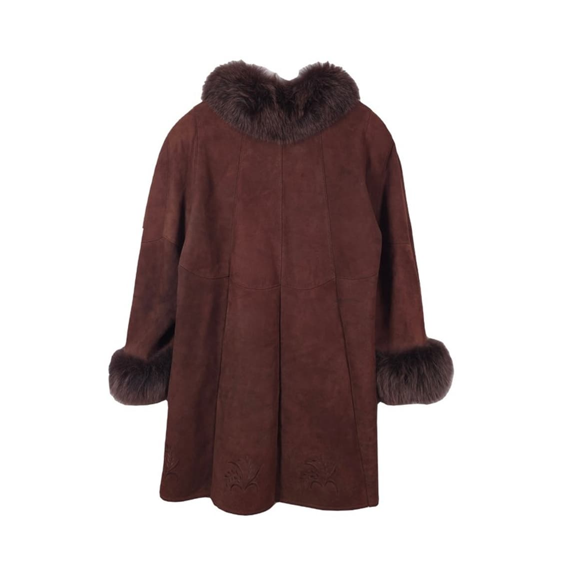 HIMMEL 천연 양가죽 양털 시어링 무스탕 코트 상품이미지2