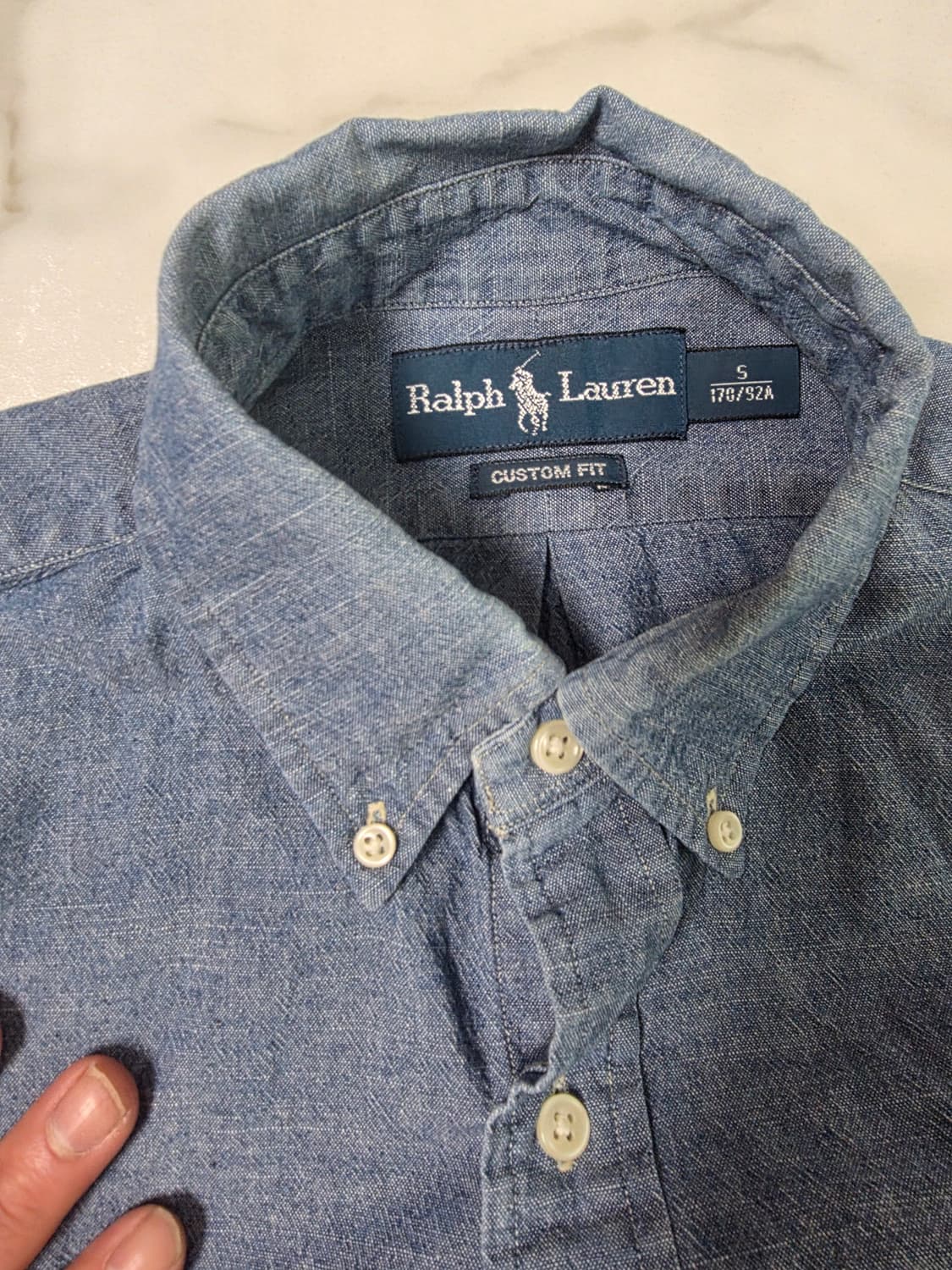 Polo Ralph Lauren Custom Fit Shirt Blue  상품이미지1