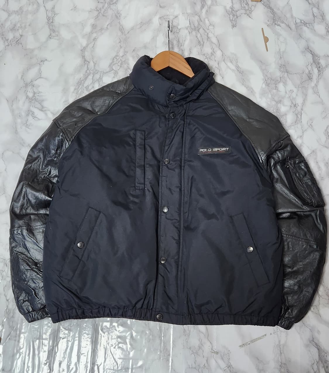폴로 스포츠 가죽 마원 패딩 자켓 상품이미지2