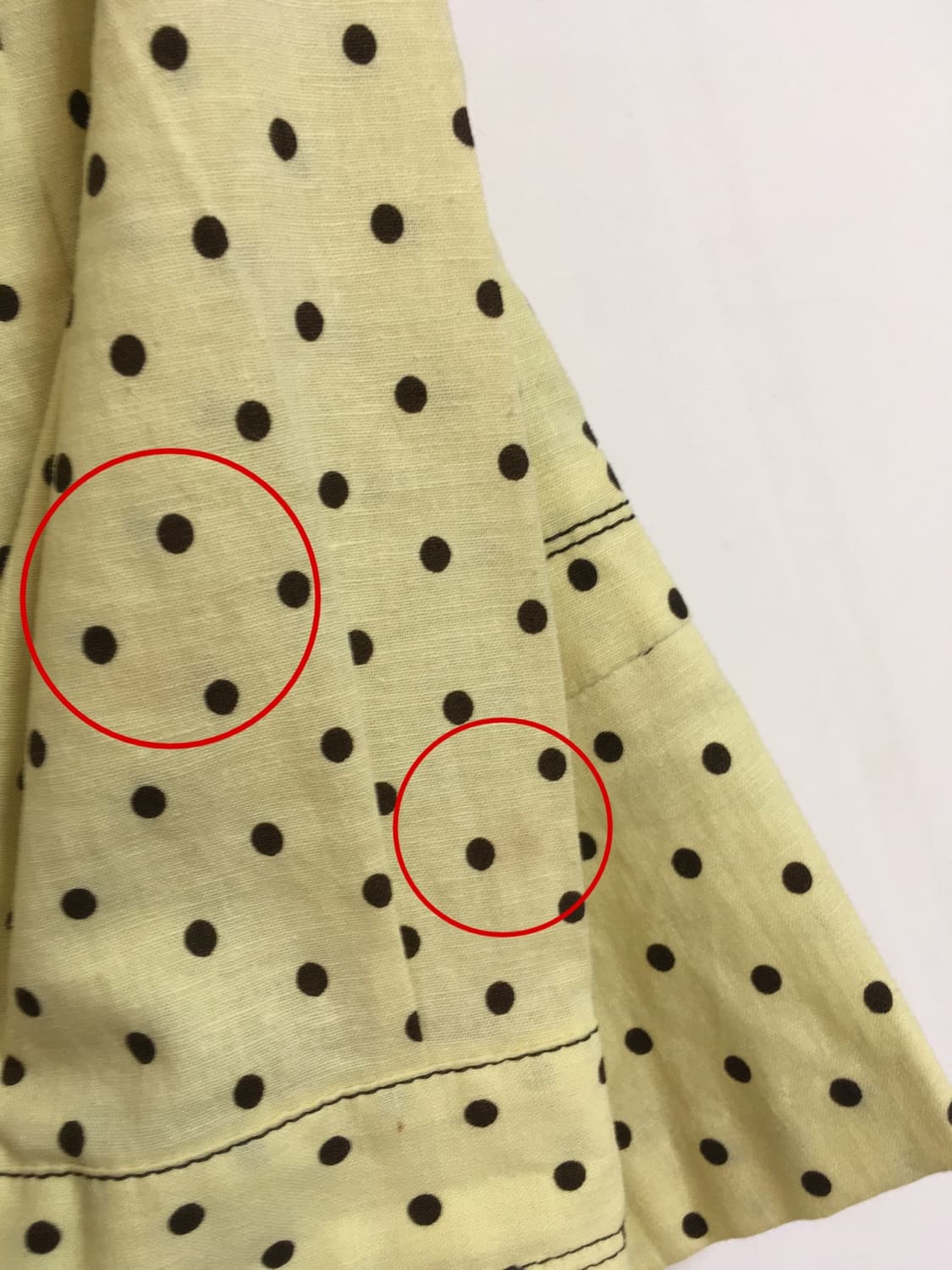 NICE CLAUP Yellow Polka Dot Cropped Jack 상품이미지10