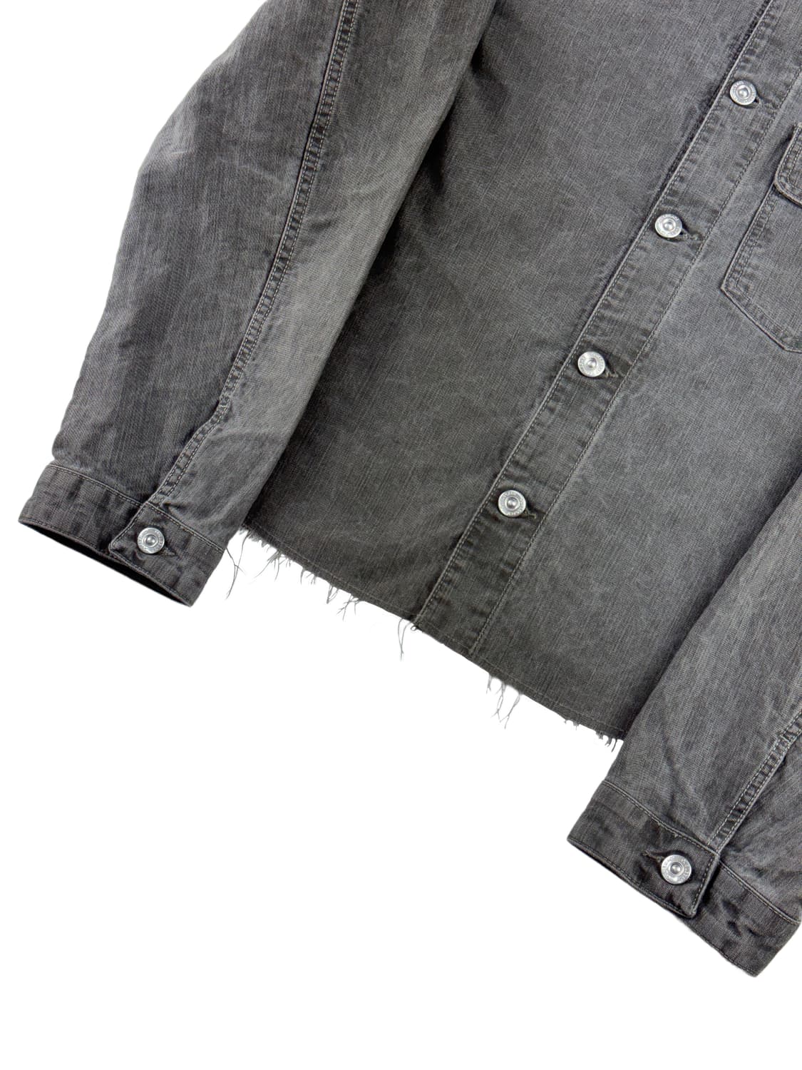 아워레가시 컷 리버스 자켓 올리브 피그먼트 코티드 위브 상품이미지3