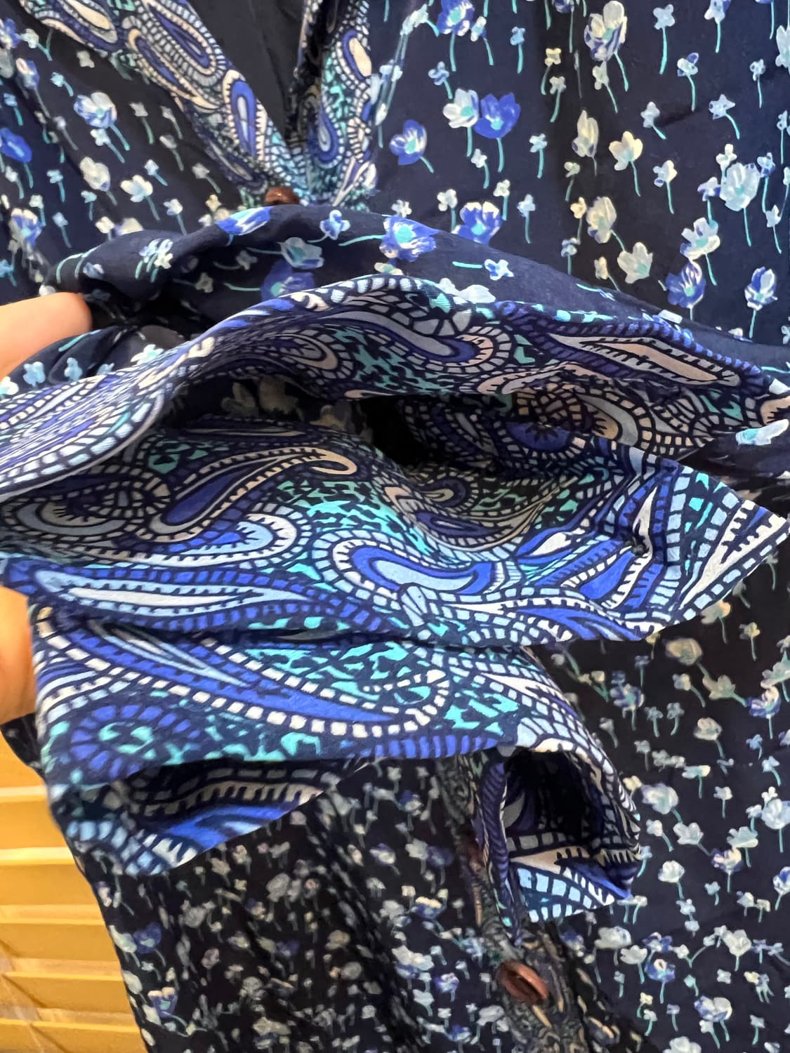 일본수입 여성 네이비 플라워원피스 상품이미지4