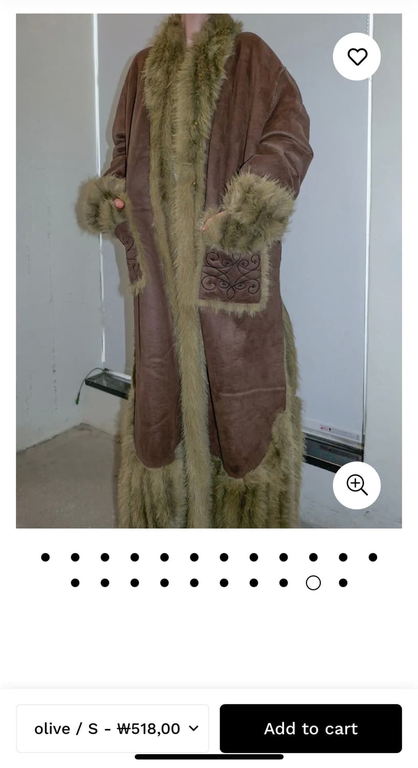 Sculptor Reversible Faux Mouton fur Coat 상품이미지3