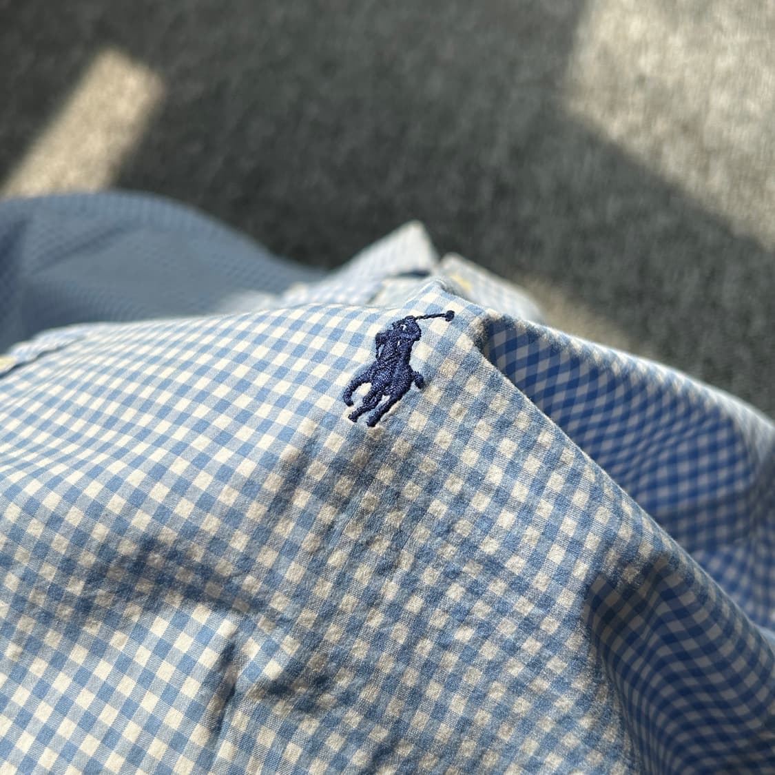 폴로 랄프로렌 슬림핏 체크 패턴 셔츠 상품이미지4