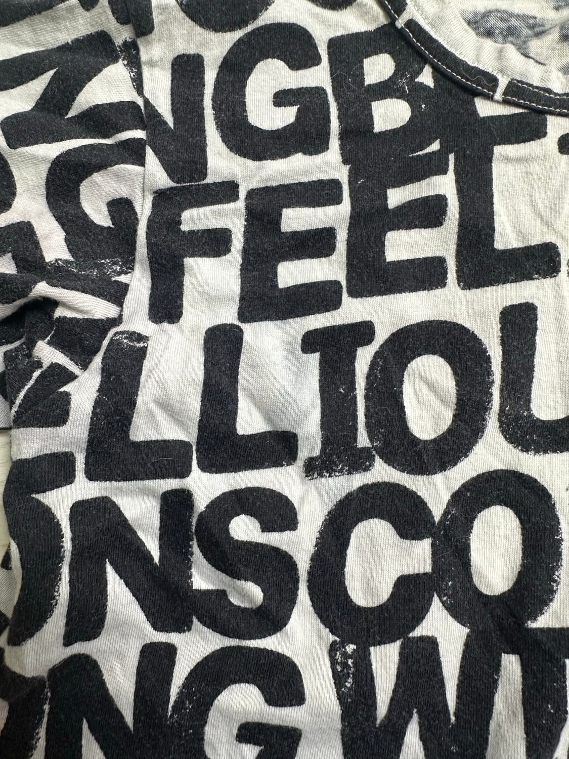 Comme des garcons 꼼데가르송 전판 나염 티셔츠 (xs) 상품이미지5
