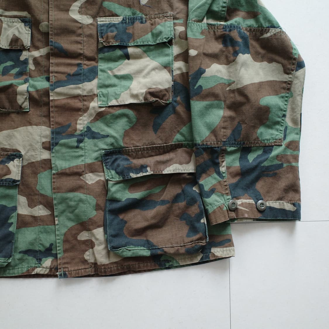 80s 미군 우드랜드 BDU 전투복 자켓 상의 (M-S) 상품이미지3