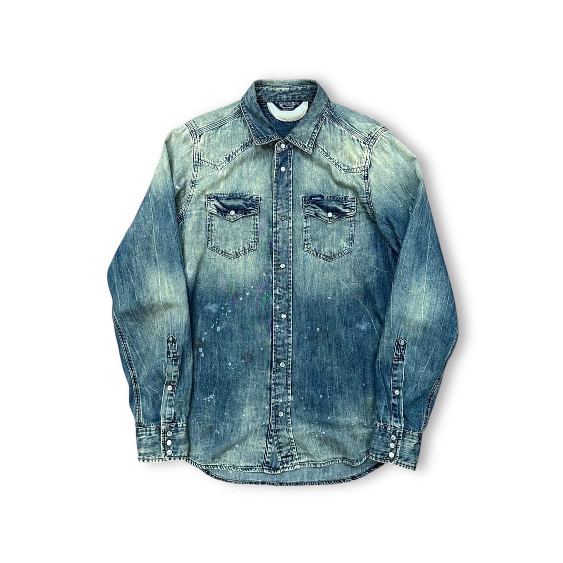 디젤 더티워싱 웨스턴 데님 셔츠 상품이미지1