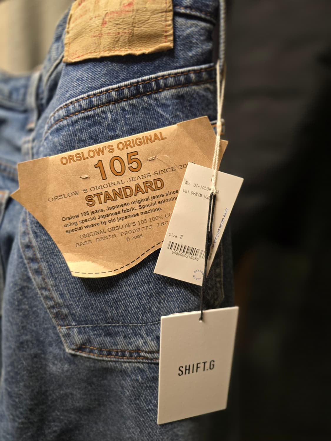 오어슬로우 orslow 105 90s 2사이즈 상품이미지1