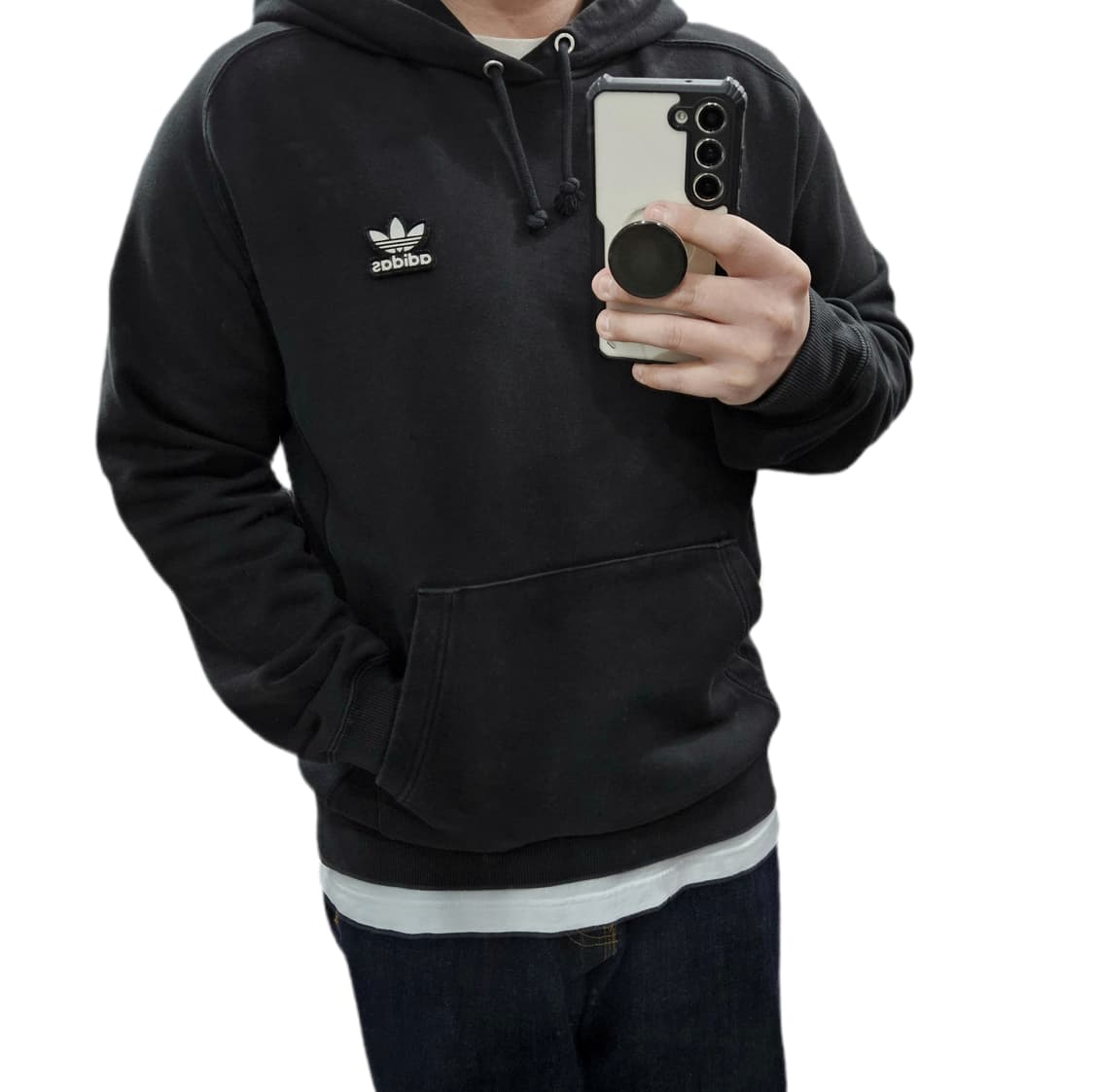 L 100 아디다스 파이어버드 와펜 로고 후드티 상품이미지1