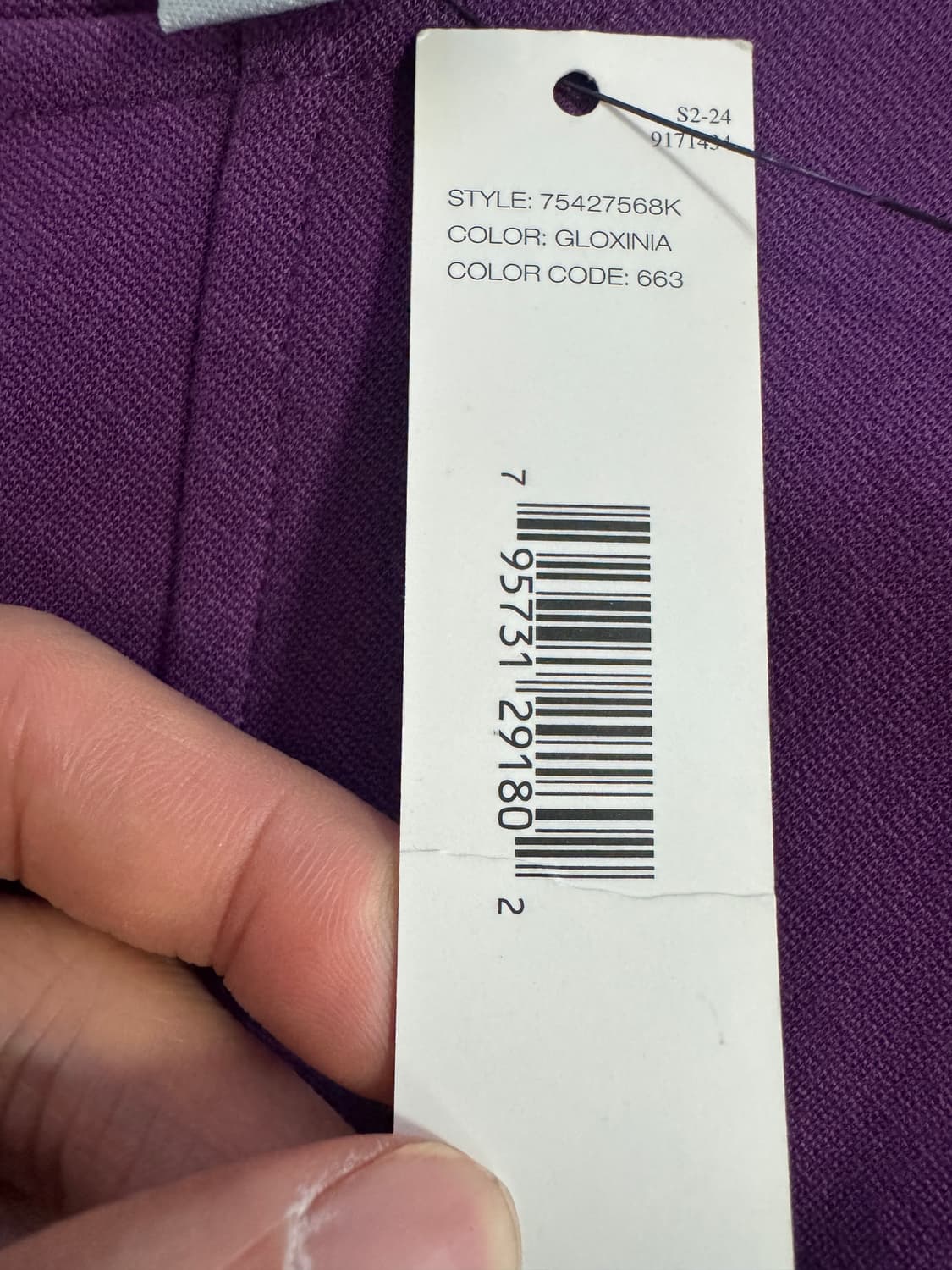 택있음!! 여성 DKNY 슬리브리스 나시 퍼플 원피스 S 상품이미지5