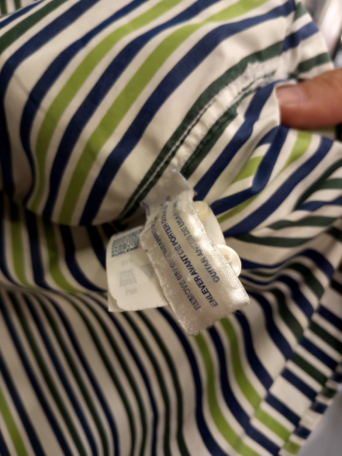 타미 힐피거 빈티지 스트라이프 코튼셔츠/ 2XL 상품이미지4