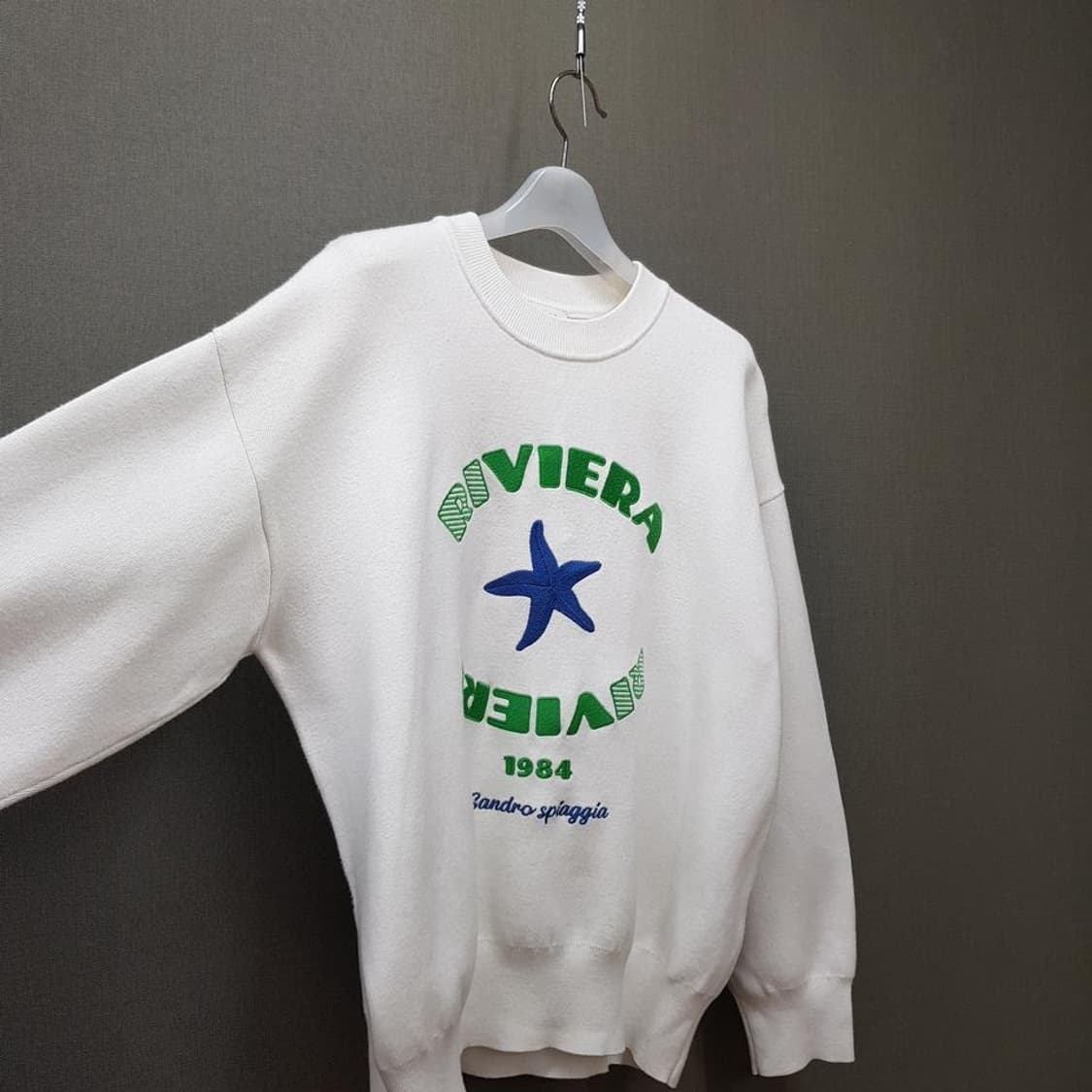 산드로 SANDRO 비에라 자수 루즈핏 니트 2사이즈 상품이미지4