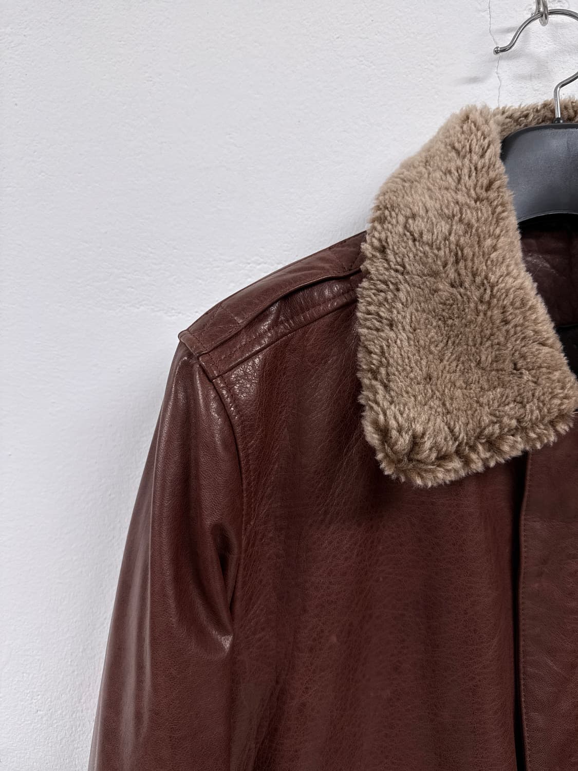 [N][105]Type A-2 베지터블 레더 브라운 항공 자켓 상품이미지5