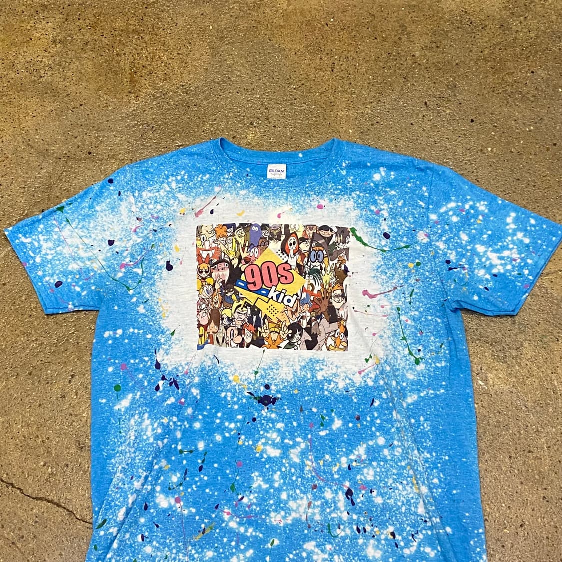 미국 빈티지 90s kids 카툰모음티 반팔티 상품이미지2