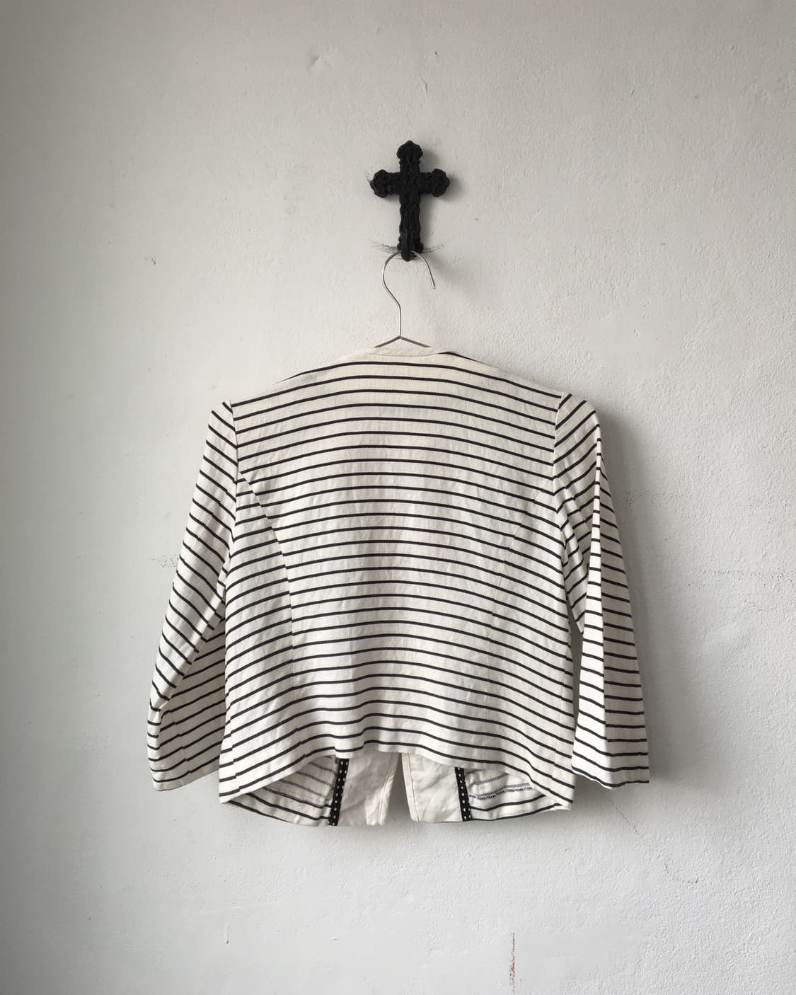 Stripe pattern double button jacket 상품이미지3