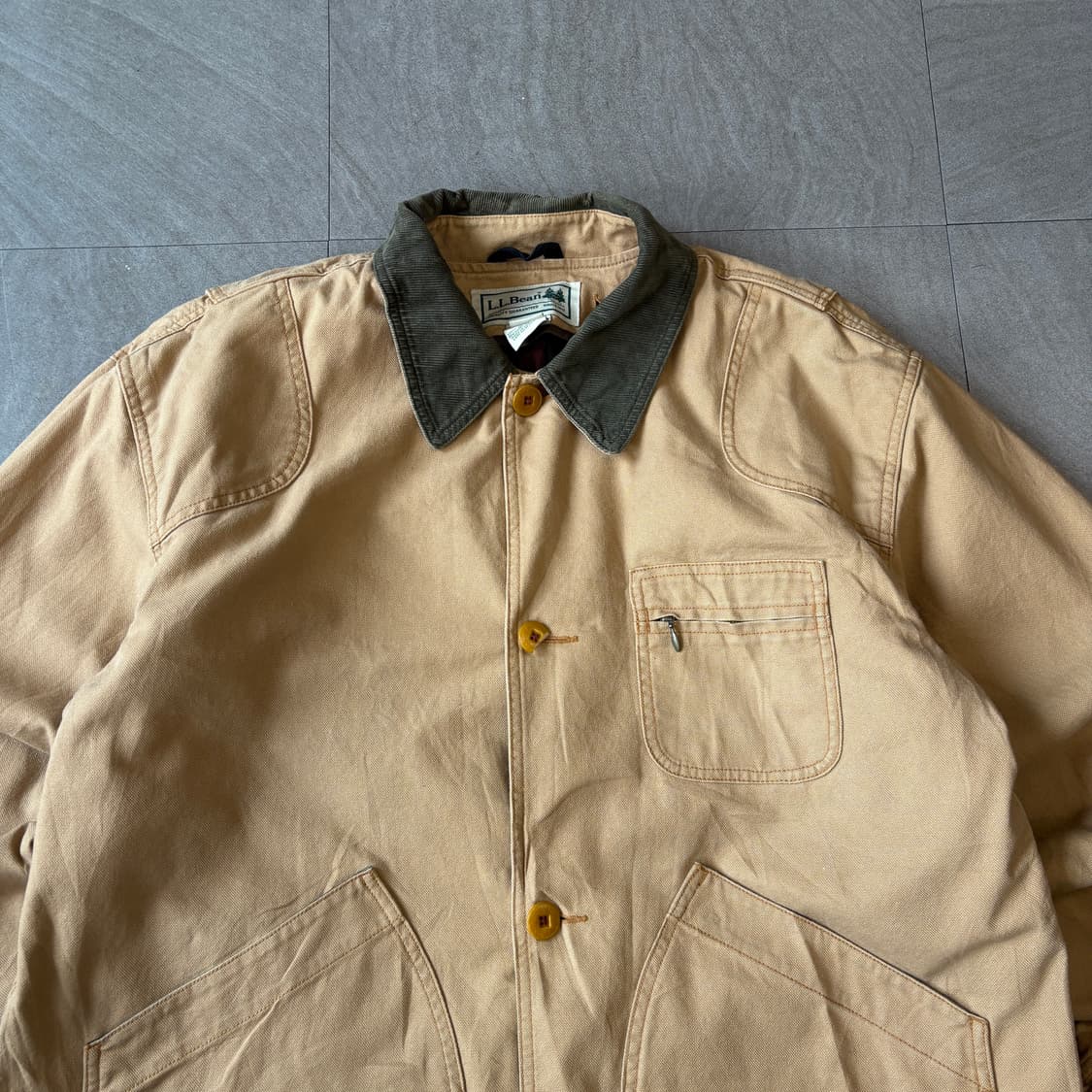 L.L.bean 정품 엘엘빈 다크 베이지 헌팅 자켓 상품이미지3