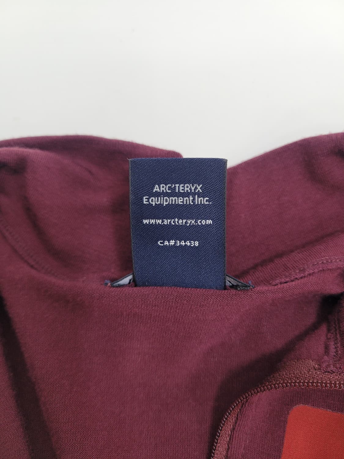 ARCTERYX 아크테릭스 로 LT 집 넥 티셔츠 / 남 M 버건디  상품이미지8