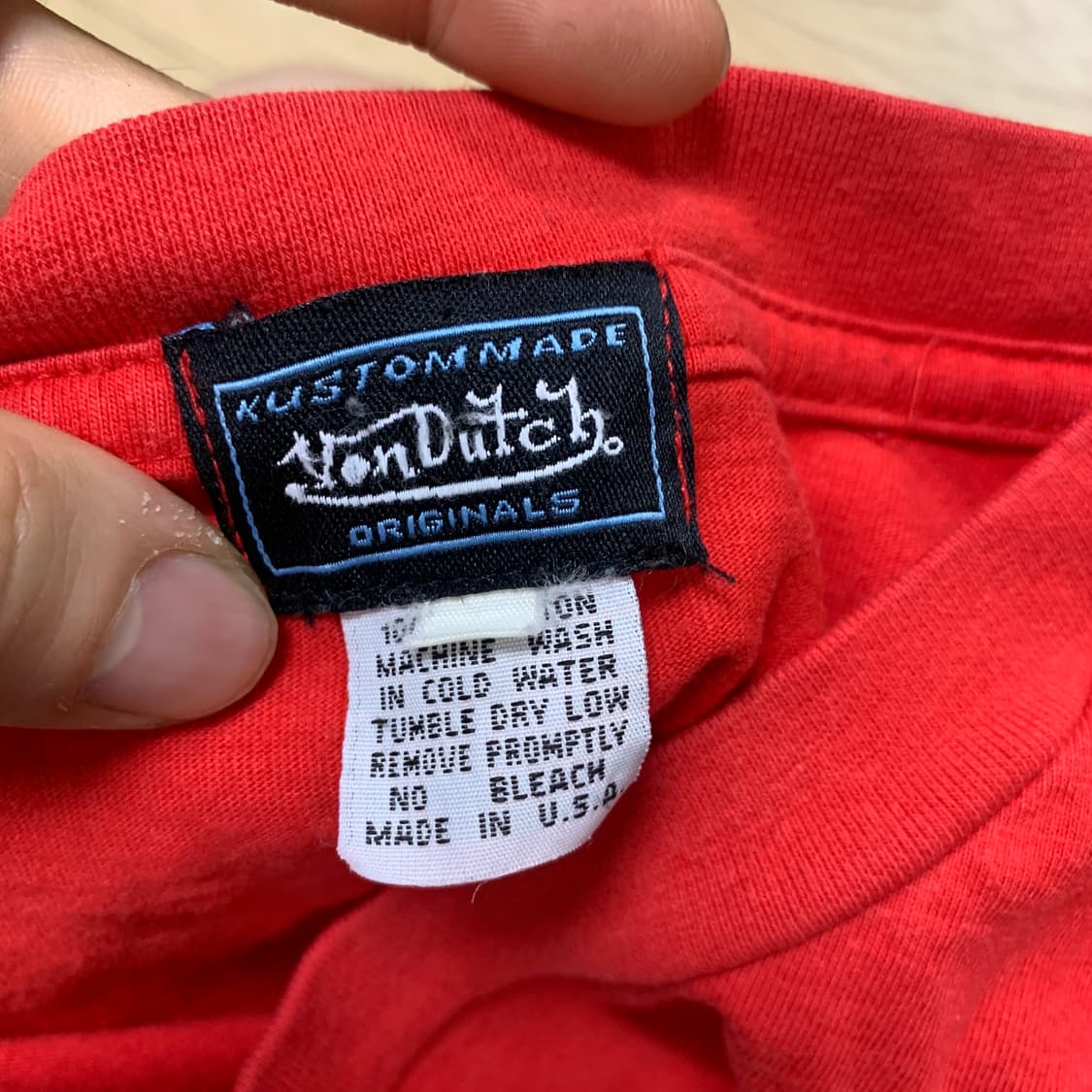 100/USA] Von Dutch 본더치 00s 아카이브 반팔 티셔츠 상품이미지3