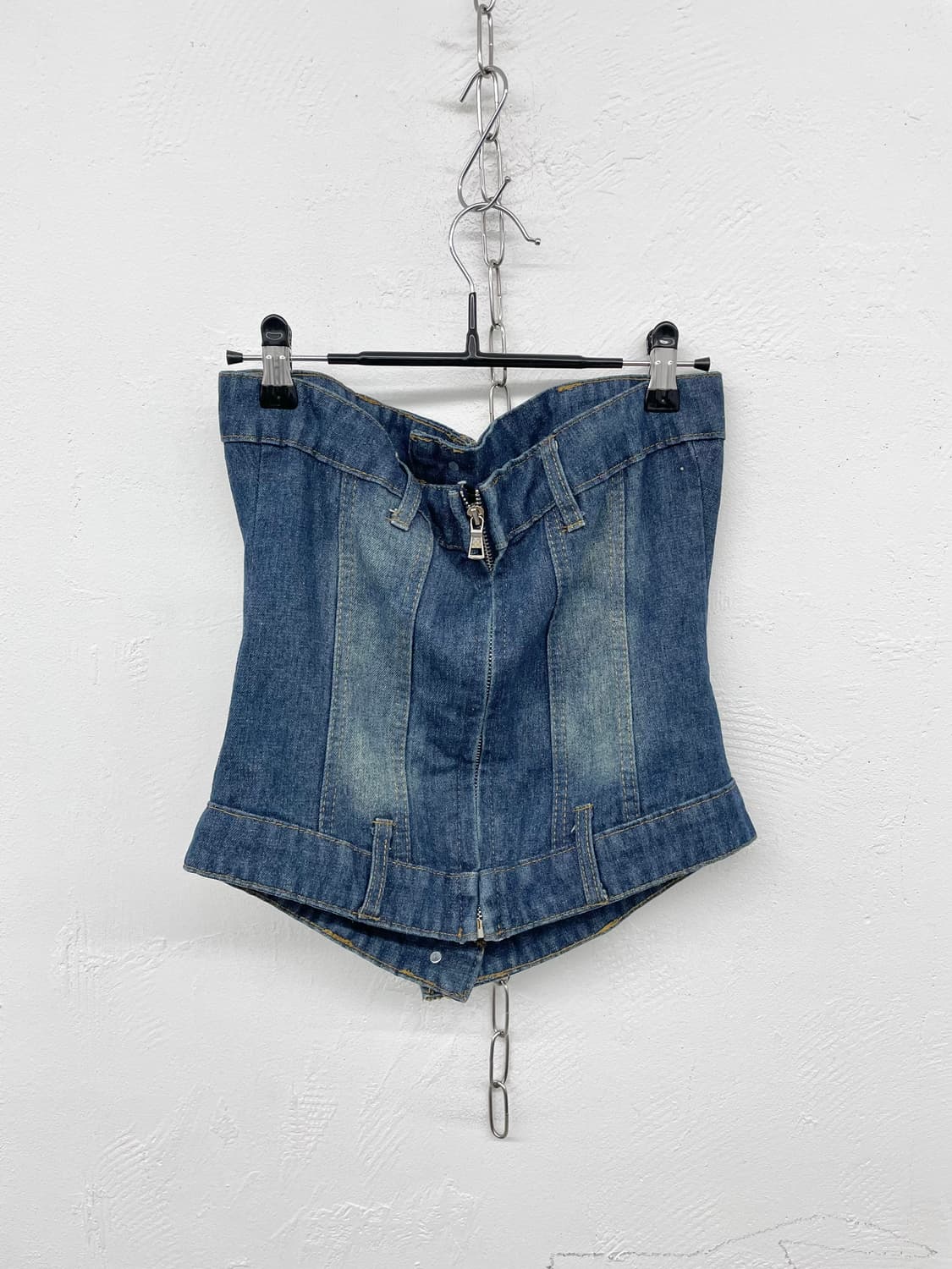 y2k 데님 튜브탑 상품이미지6