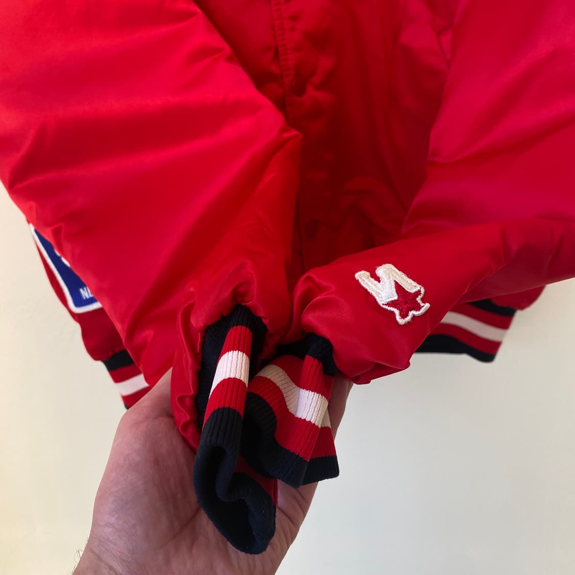 🌊80s 스타터 시카고불스 satin stadium jumper 상품이미지5