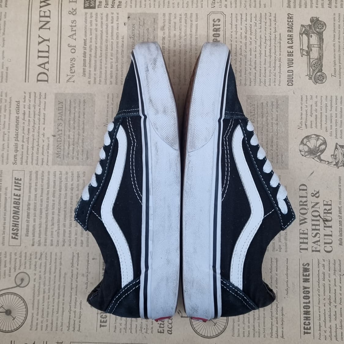 반스 올드스쿨 검흰 스니커즈 225 상품이미지5