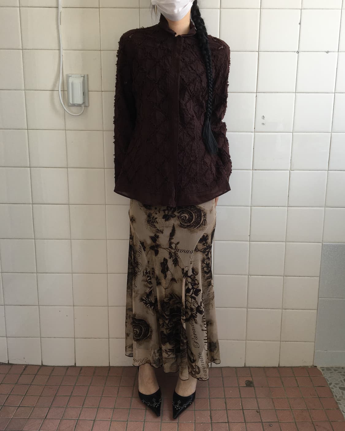 Hiroko bis pattern line point shirt 상품이미지1