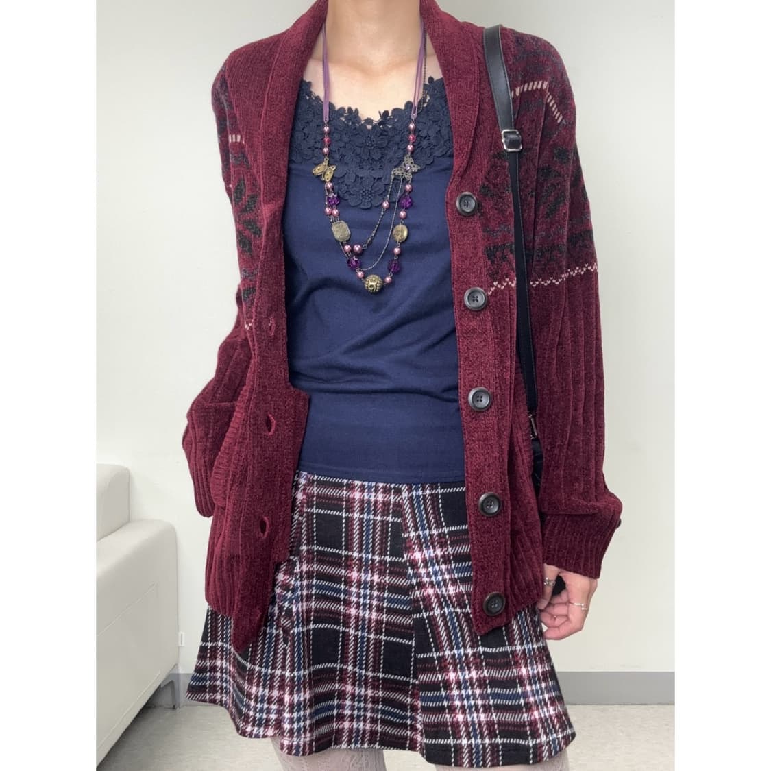 빈티지 네이비 슬리브리스 상품이미지2