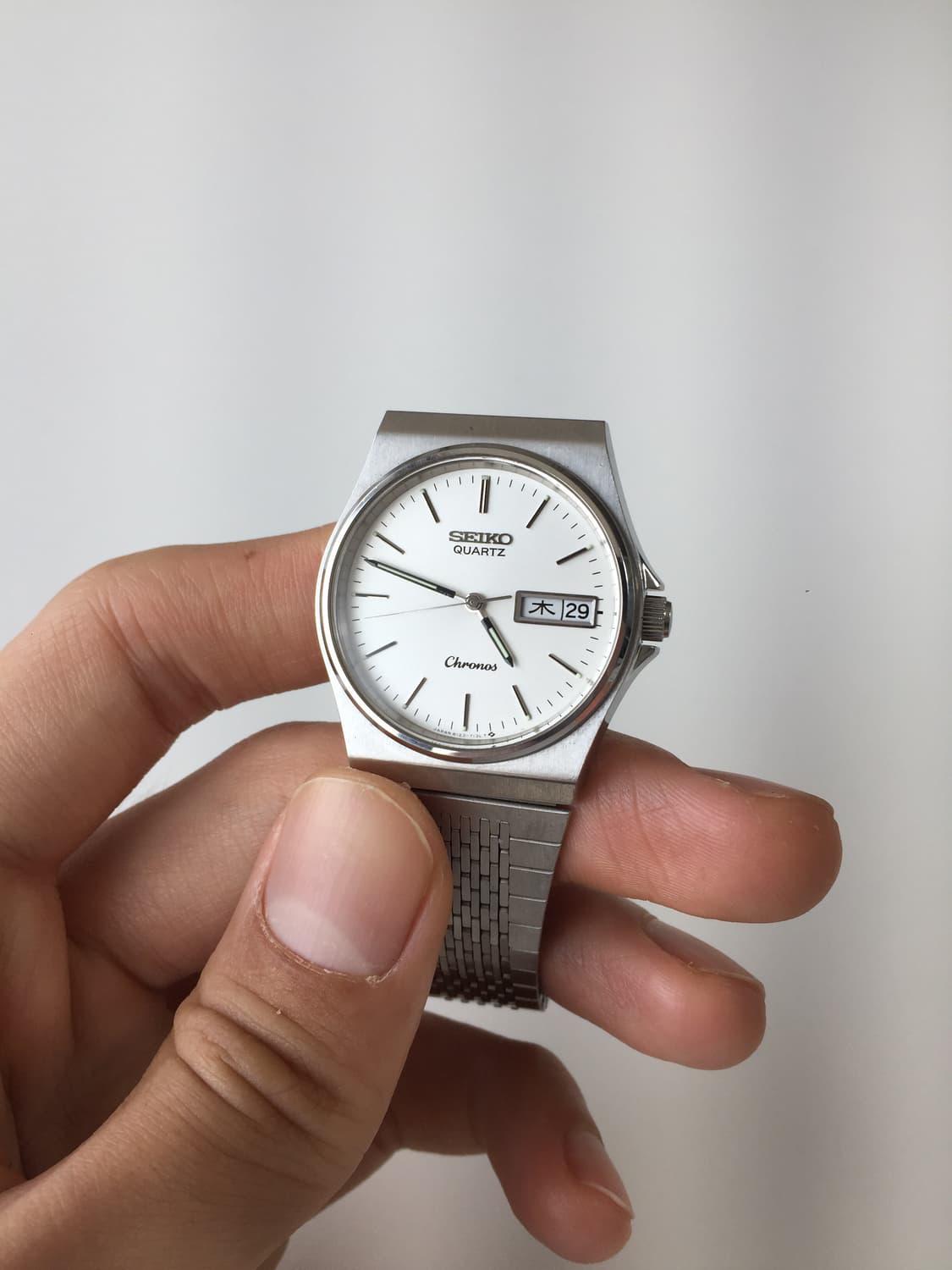 80s seiko chronos day-date quartz 상품이미지3