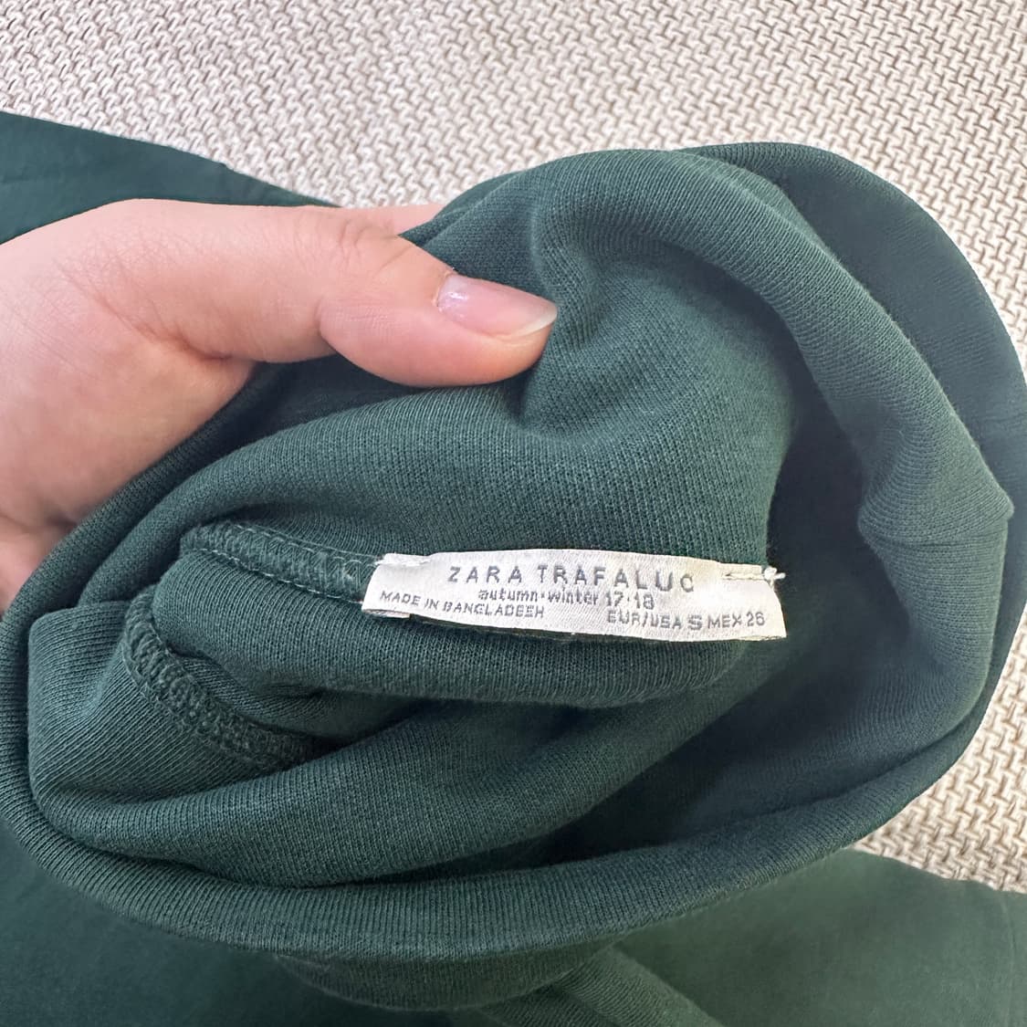 S 자라 루즈핏 반팔 목폴라 티셔츠 0410D 상품이미지2