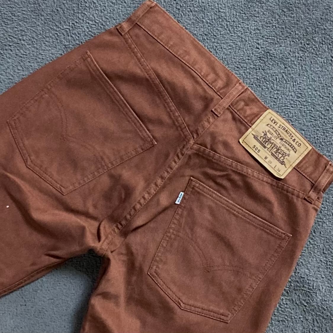 리바이스 505 화이트탭 브릭진 데님팬츠 W29 L34 상품이미지4