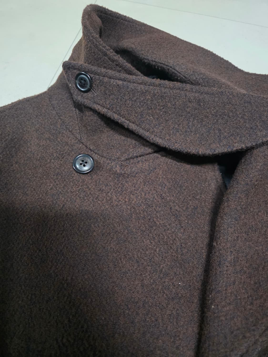 노이어 루즈핏 알파카 부클 트렌치코트 상품이미지6