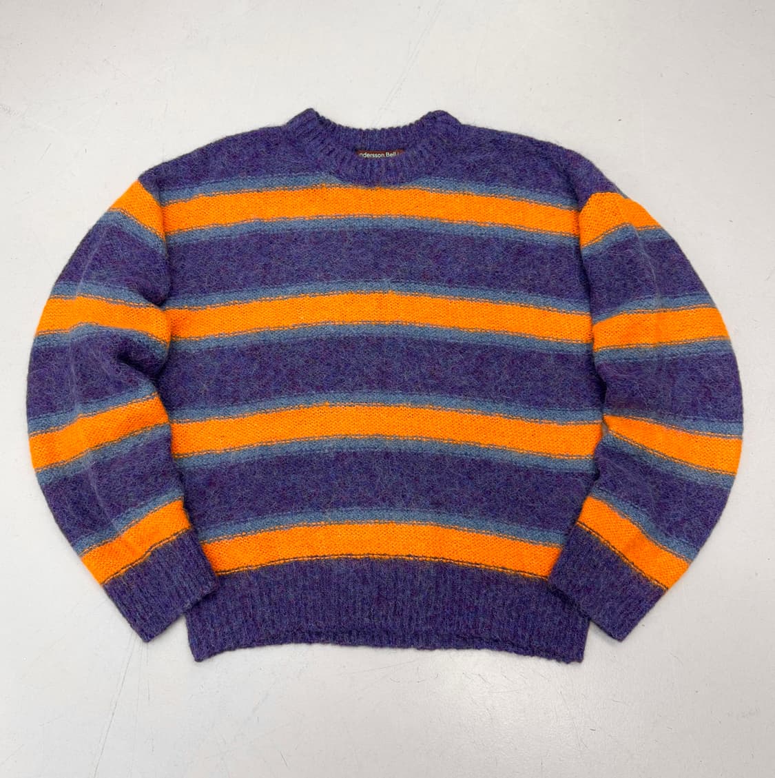 앤더슨벨 알파카 스트라이프 크루넥 니트 상품이미지2