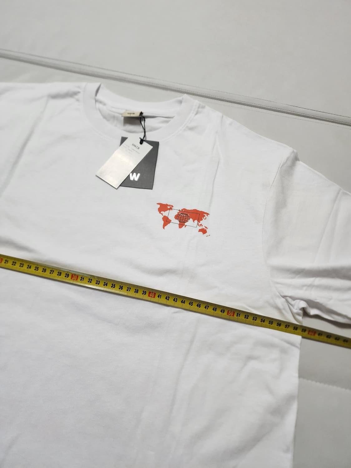 스위브반팔티셔츠화이트L 상품이미지3