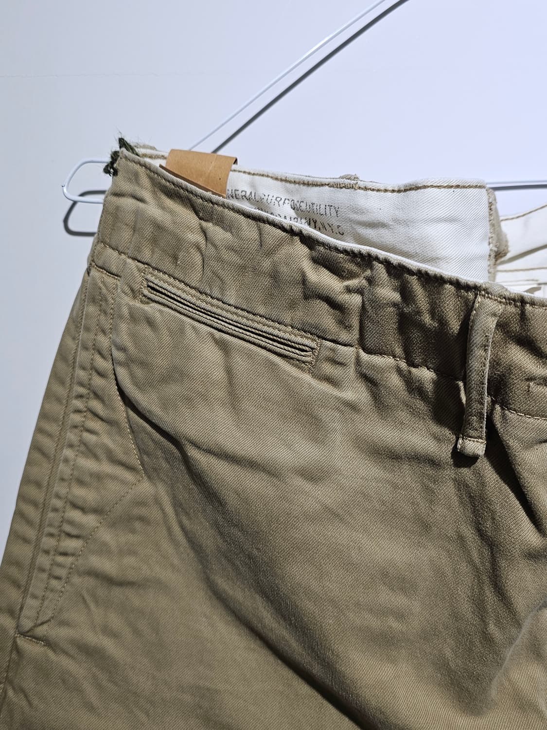 RRL 더블알엘 슬림 오피서 치노 팬츠 새상품 / 34x32 / 밀리터리 상품이미지3