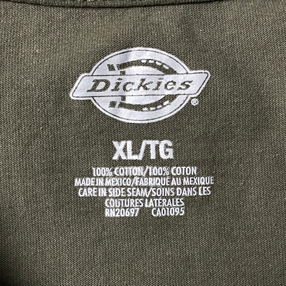 DICKIES 디키즈 빈티지 카키 시보리 긴팔 티셔츠 A00888 상품이미지9