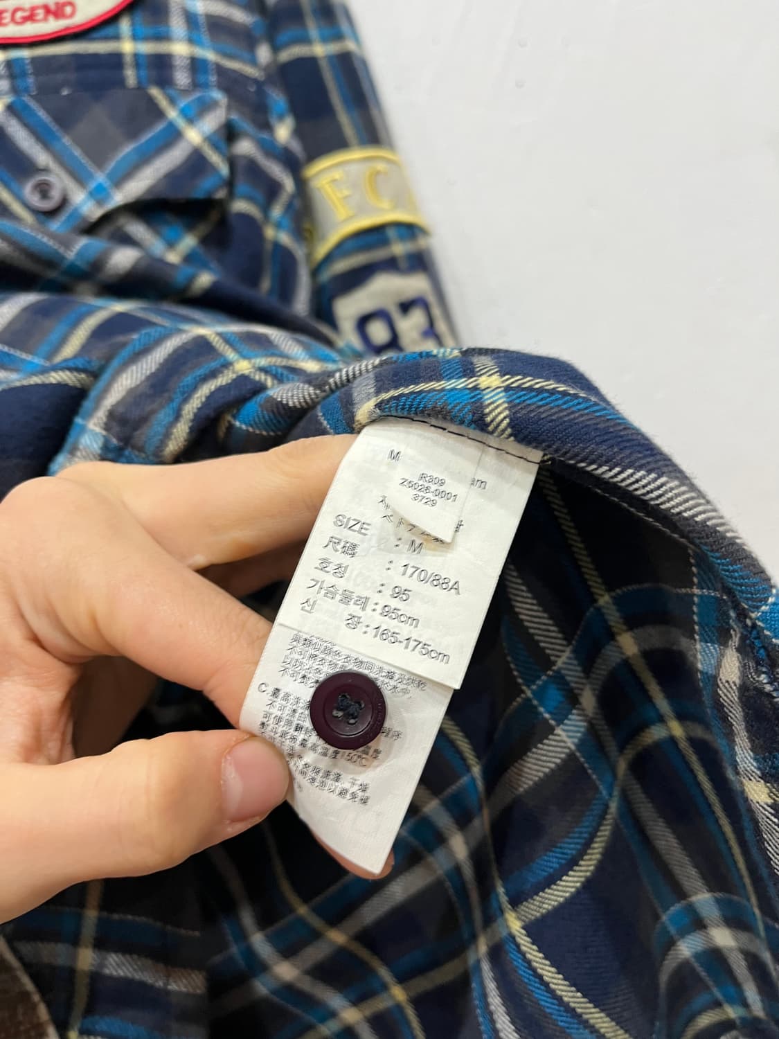 리바이스 체크 플란넬 집업 셔츠 95 상품이미지5