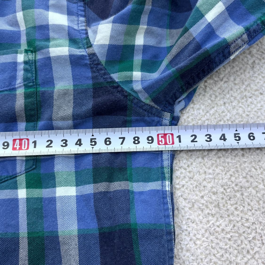 100 폴햄 체크 패턴 긴팔 셔츠 0428E 상품이미지6