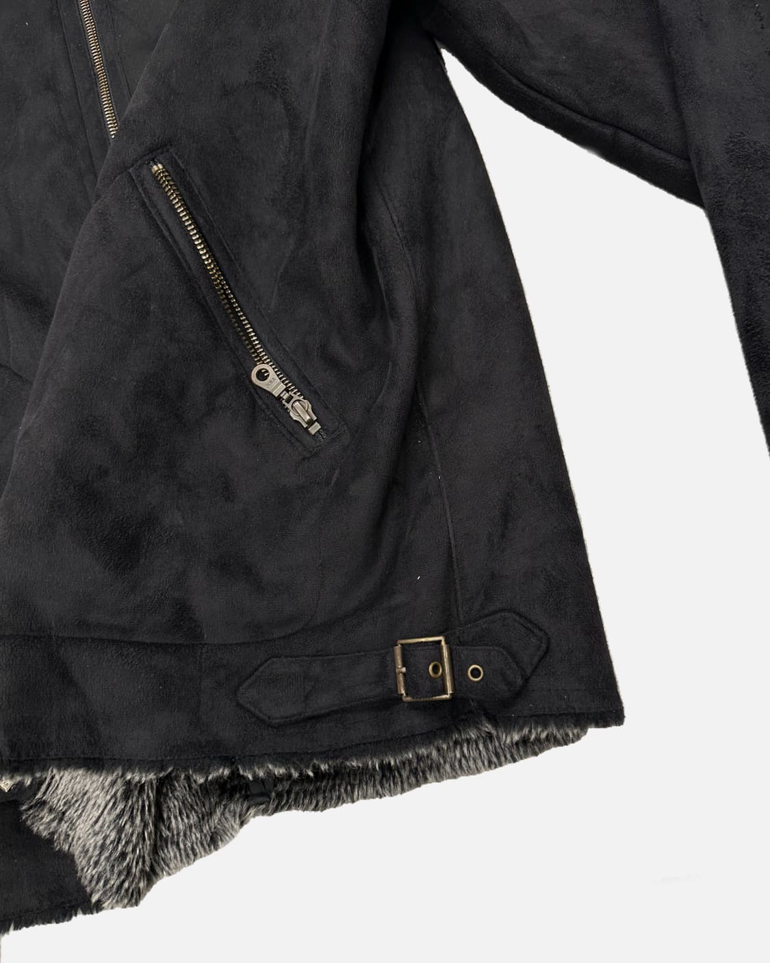 black fur shearling jacket 상품이미지3