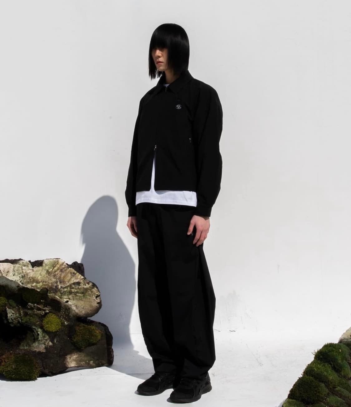 산산기어 크롭 코치 자켓 블랙 상품이미지1