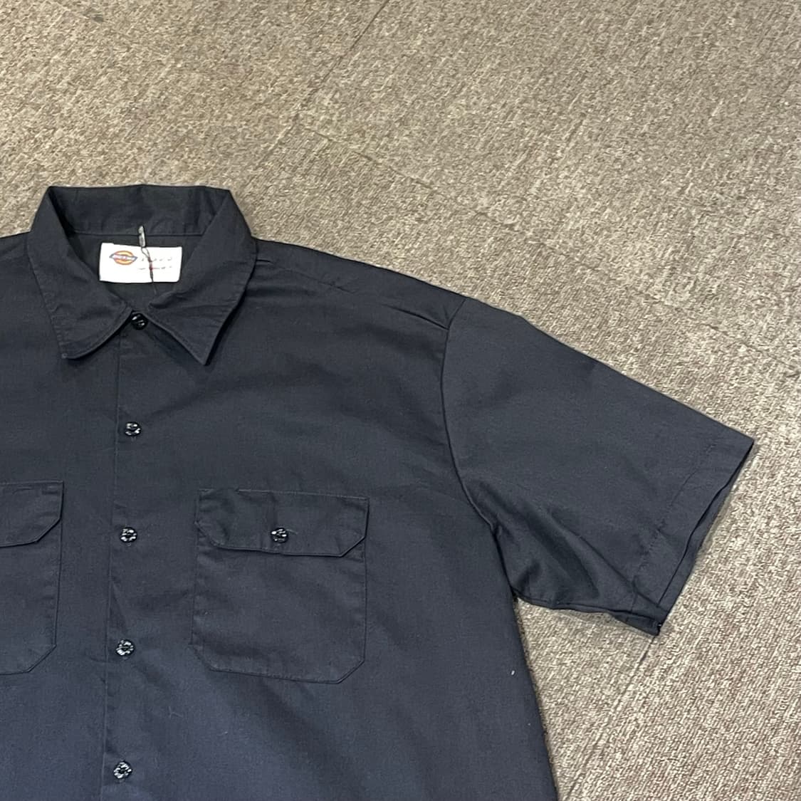 (XL) Dickies 디키즈 반팔 워크 셔츠 블랙 상품이미지4