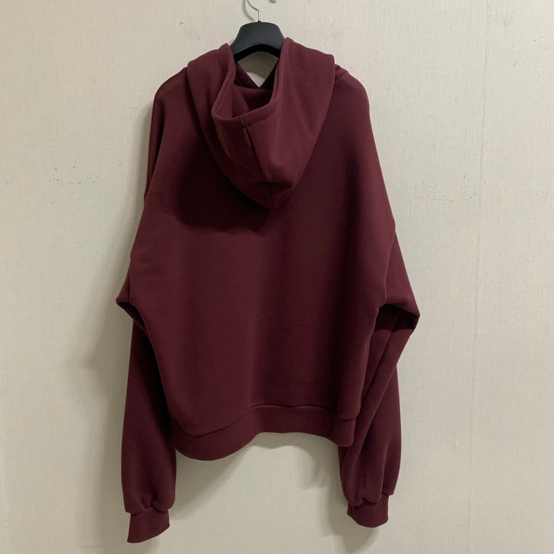 [XL] 디앤에스알 크롭 세인트 후디 버건디 상품이미지4