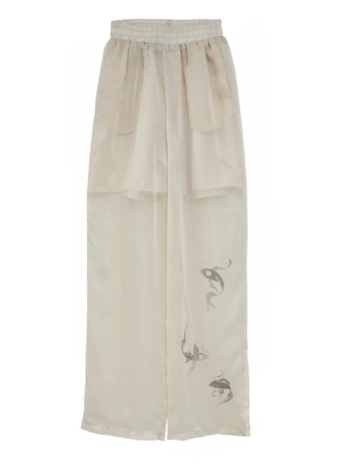 디파블로 베이지 시스루 팬츠 Beige see through pants 상품이미지1