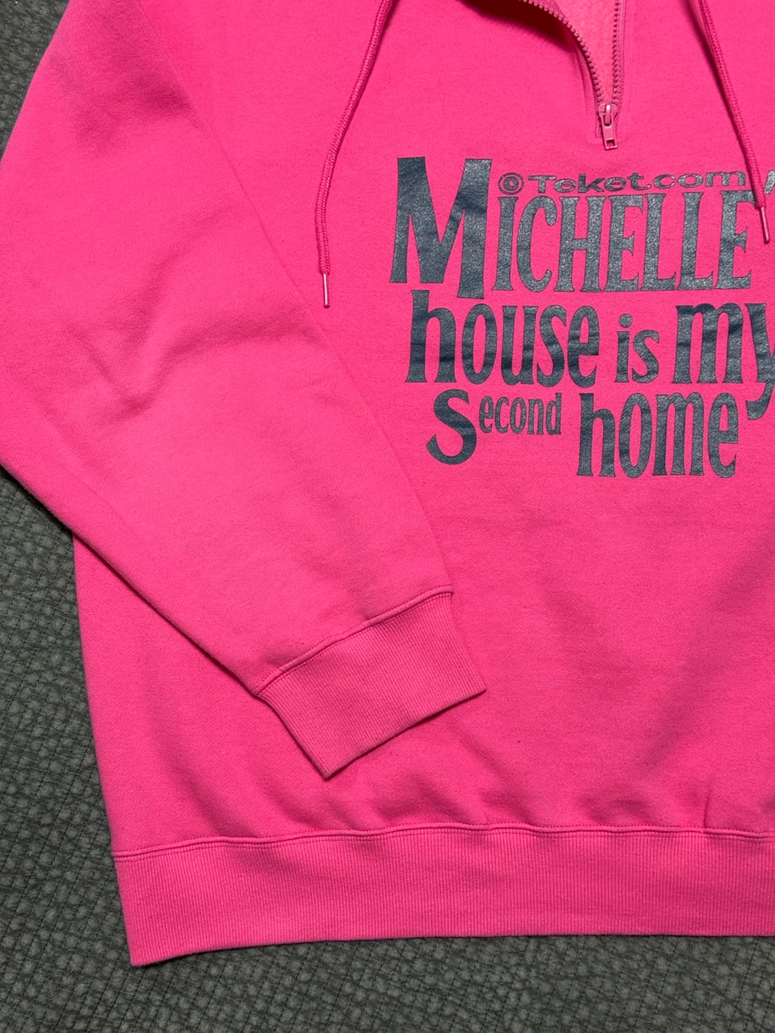 테켓 세컨드홈 하프집업 핑크 M 상품이미지3