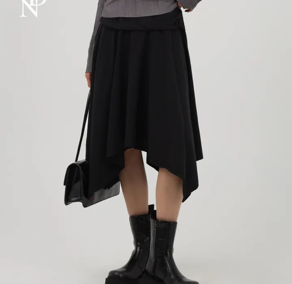 언발란스 레이어드 스커트 상품이미지1