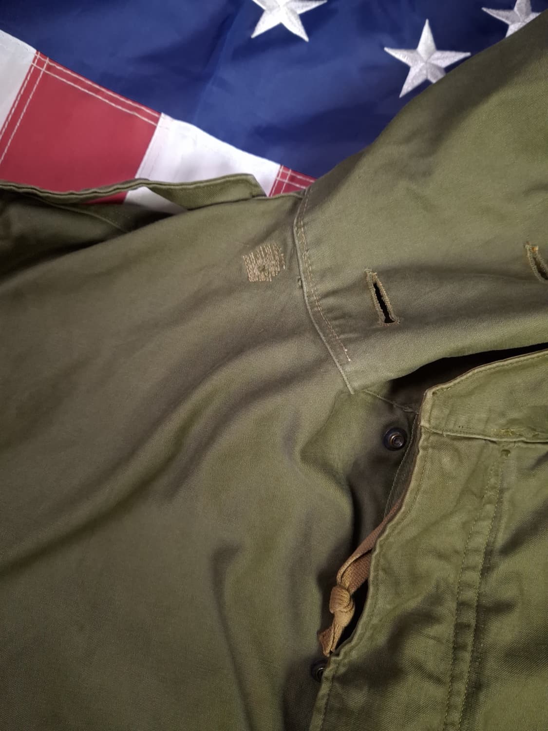 오리지날 미군 M-51 진나단파카 양털 라이너 스몰 셋트 상품이미지6