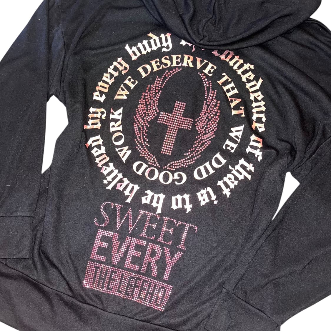 LAZY DAISY 레이지데이지 큐빅 후드집업 펑크갸루y2k 상품이미지3