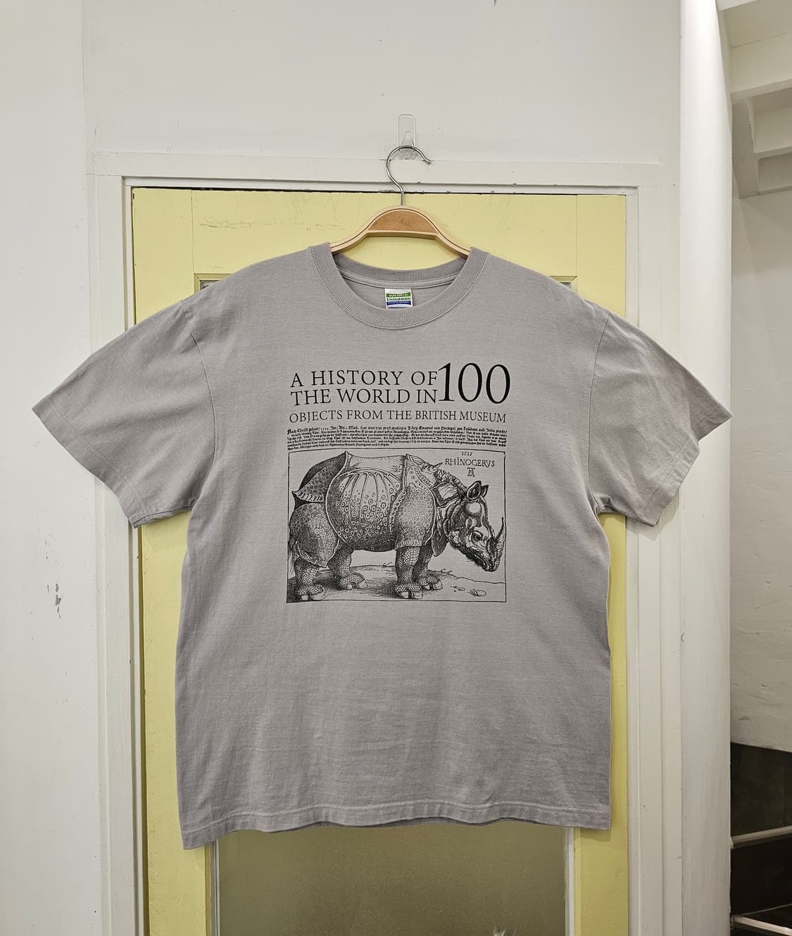 United Athle 뒤러의 코뿔소 아트프린팅 반팔 상품이미지1